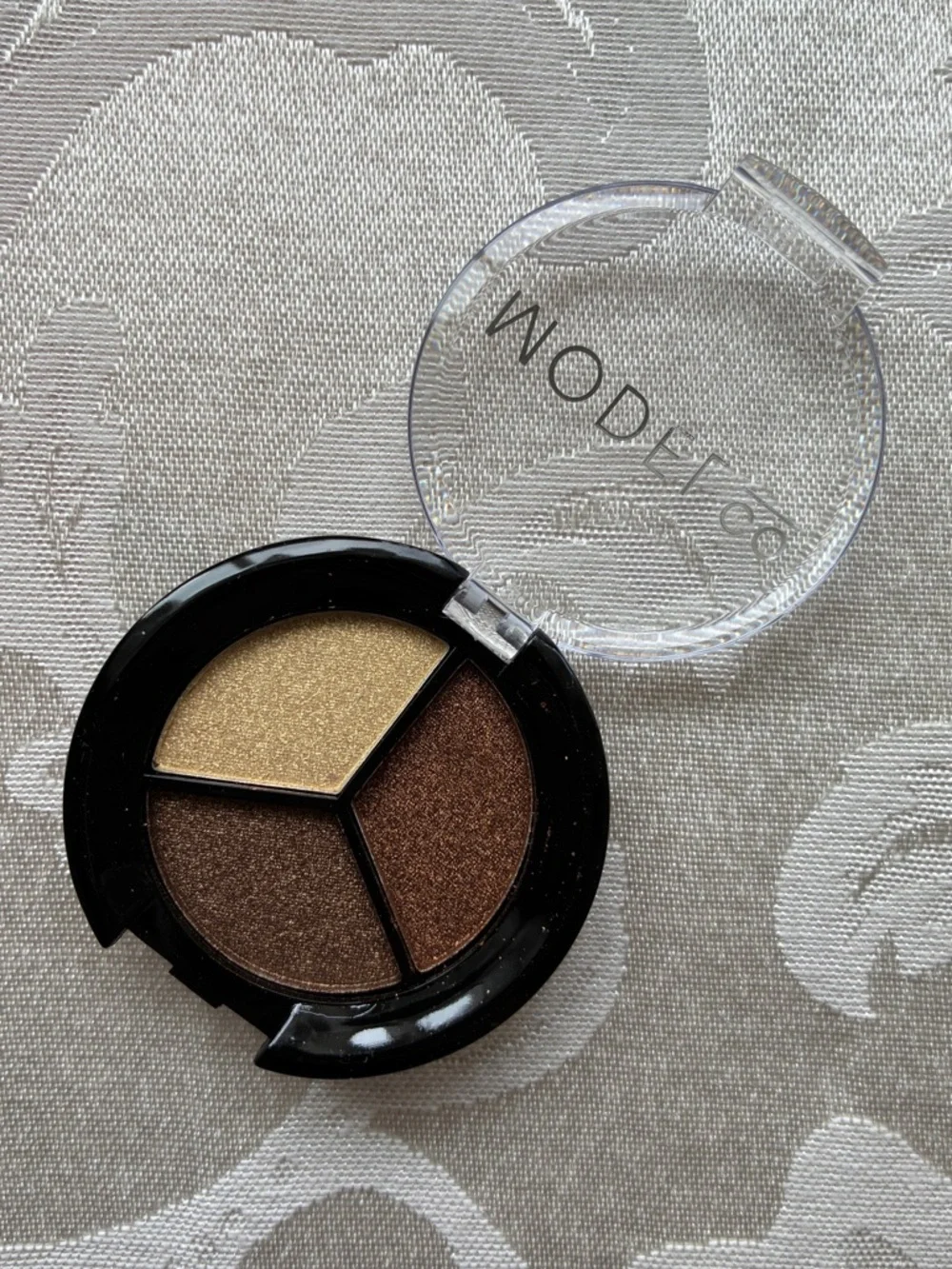NIB ModelCo Metallic Eyeshadow Trio in St Tropez Full Size